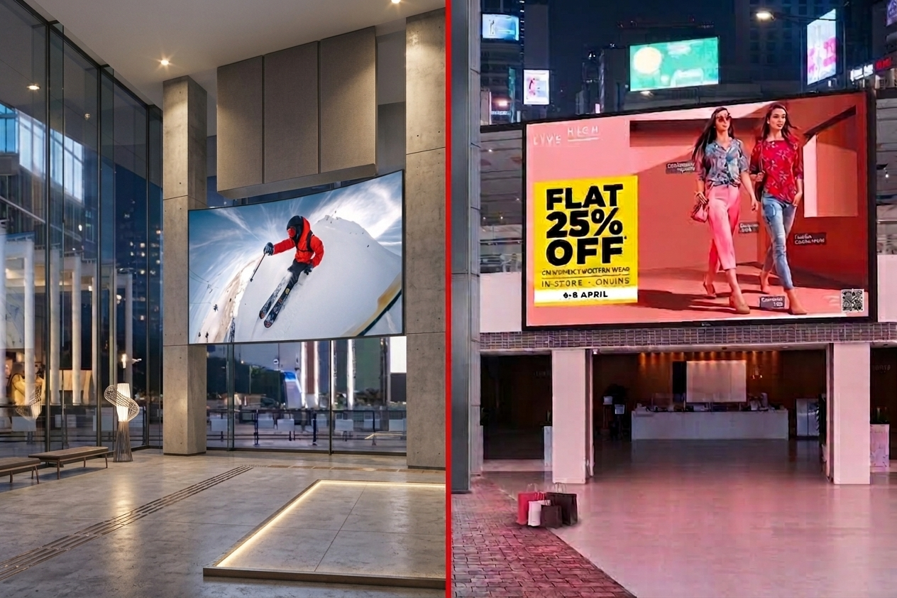 Indoor LED vs Outdoor LED Which Display Is Right for Your Business