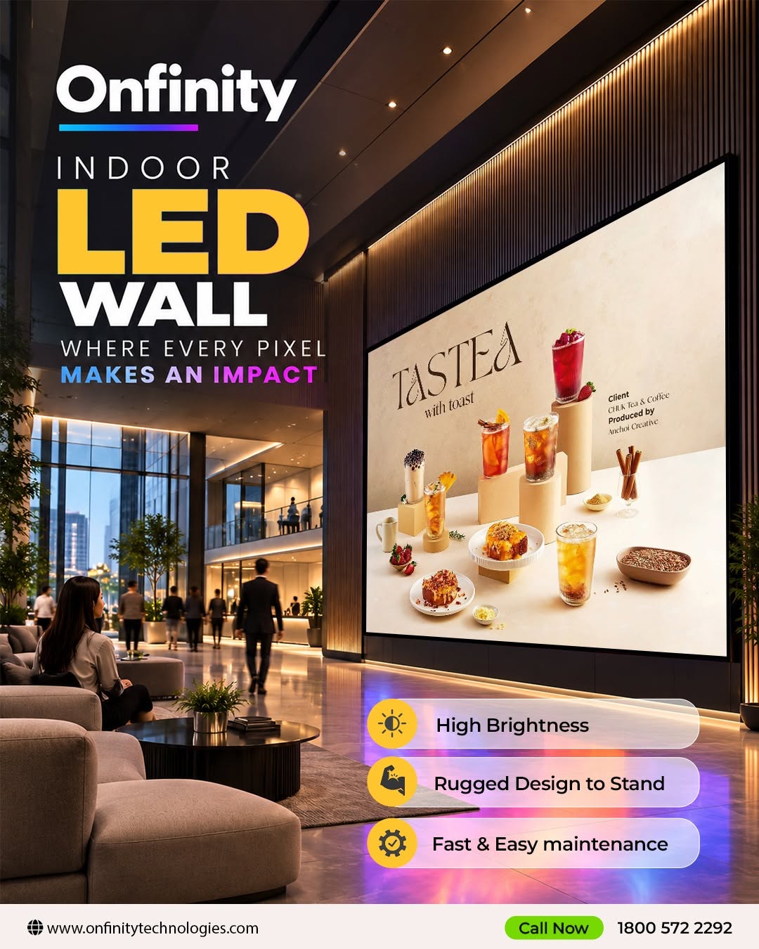 How Indoor LED Displays Enhance Corporate Lobbies and Office Branding